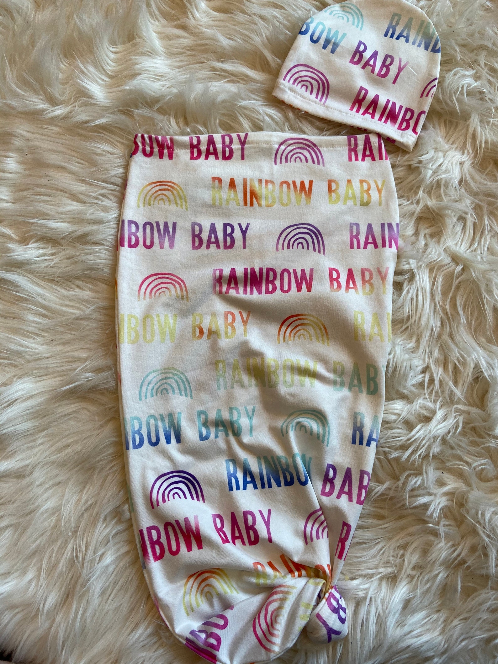 Rainbow Baby Swaddle Set Rainbow Baby Rainbow Baby Swaddle Etsy