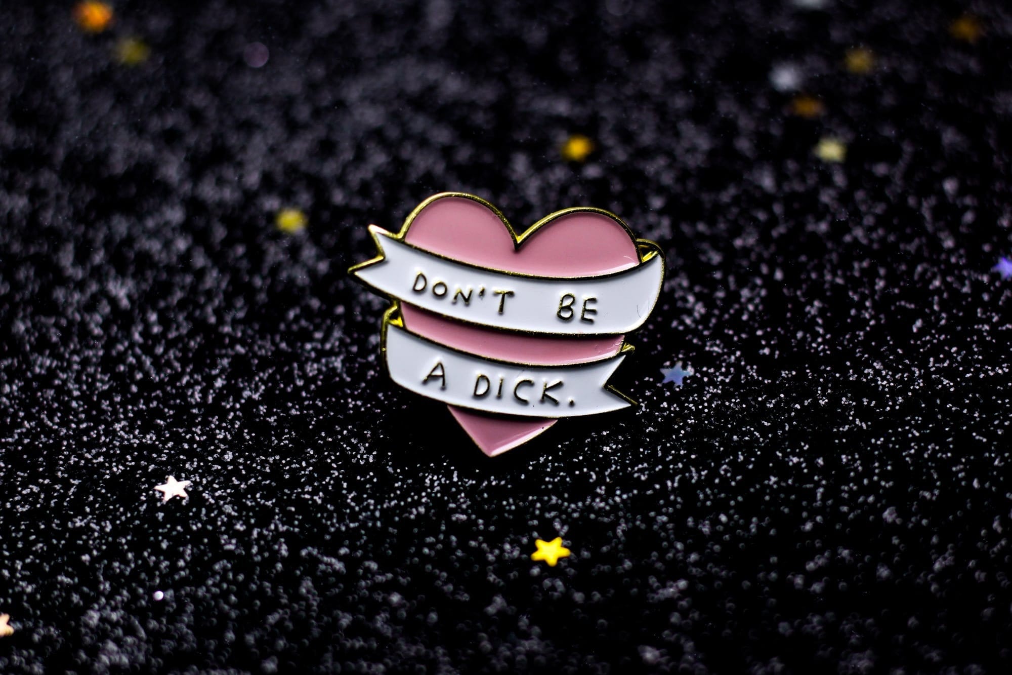 Dont Be A Dick Enamel Pin Feminist Label Pin Cute Pin Etsy