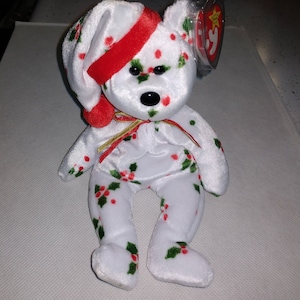 1998 Teddy der Urlaubsbär , Ty Beanie Baby ! Brandneue w / Herz-Protektor !!