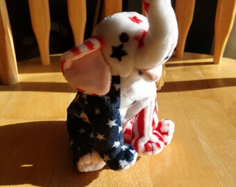 righty the elephant beanie baby value