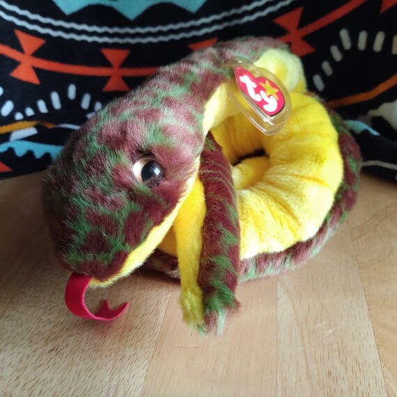 TY Retired Beanie Buddies Collection 41" Large Slither Snake 1999 Beanie Babie 