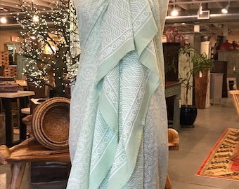 Light Green Cotton Sarong