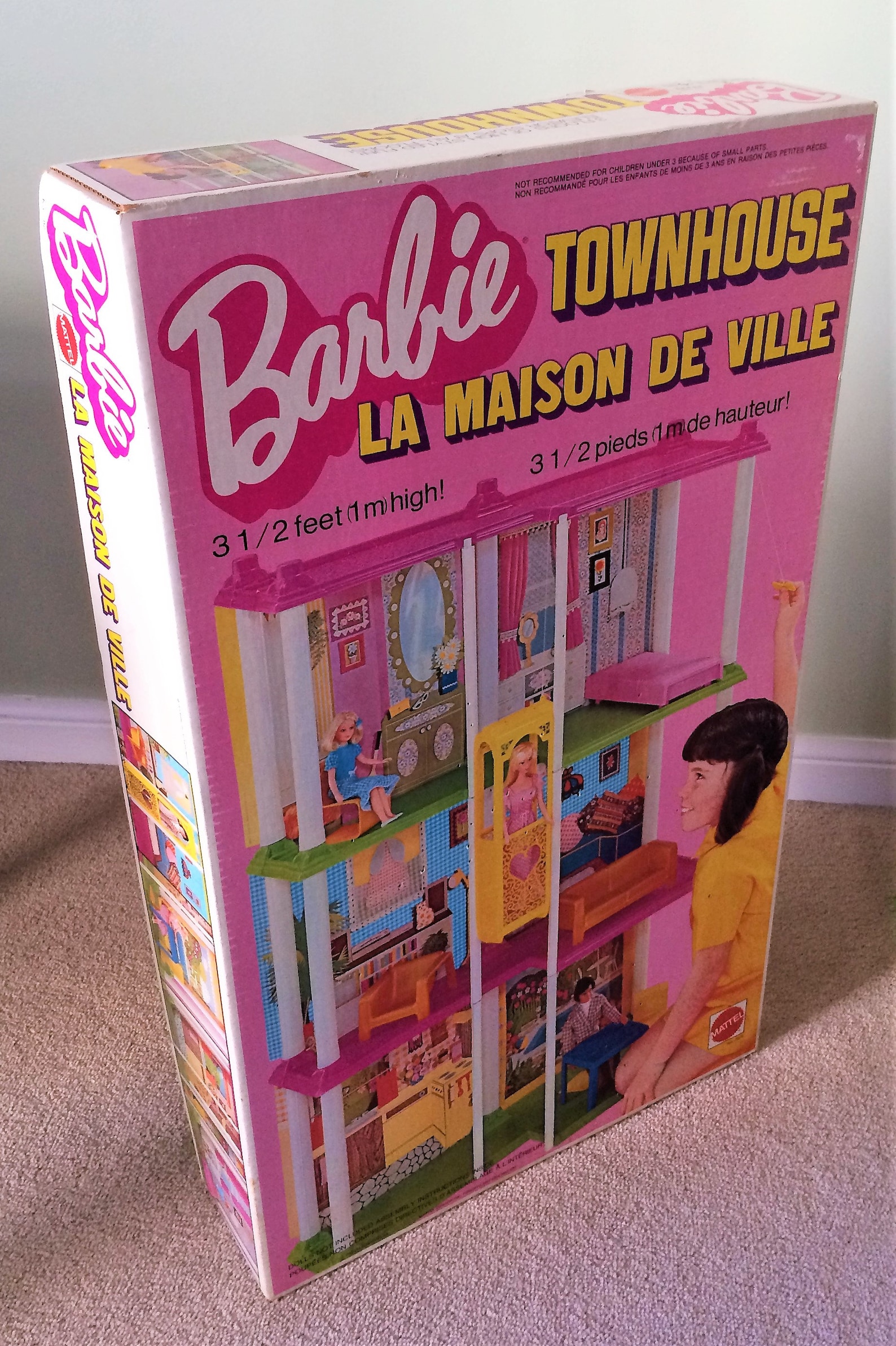 Vintage 1970's Barbie Townhouse All Three Barbie Dolls Etsy