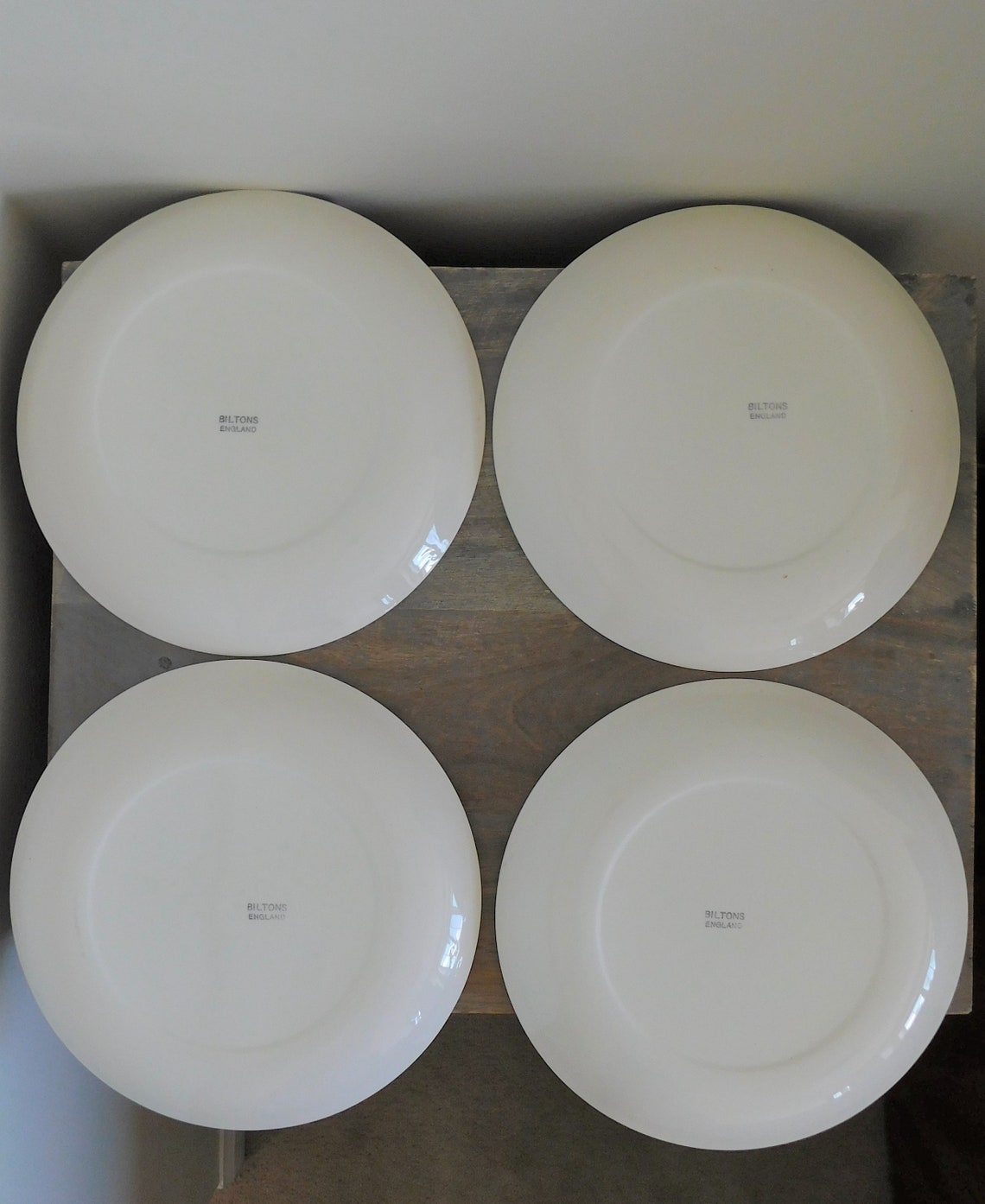 BILTONS ENGLAND Ironstone Mid Century Set of 4 Dinner Plates Etsy