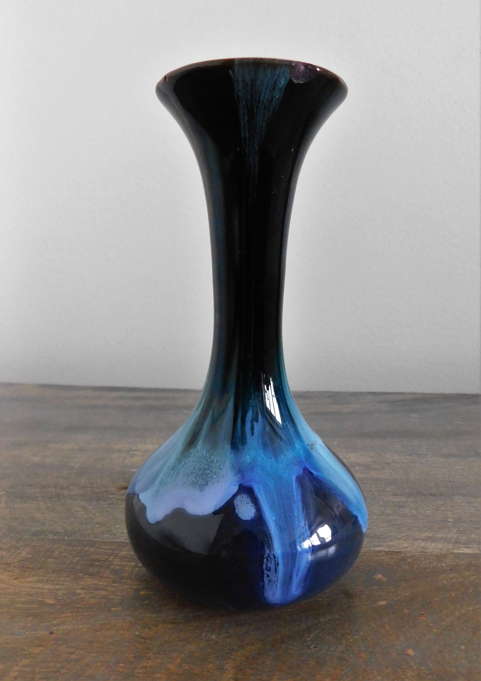 Blue Mountain Pottery Canada Vase Mid Century MisGlaze Etsy