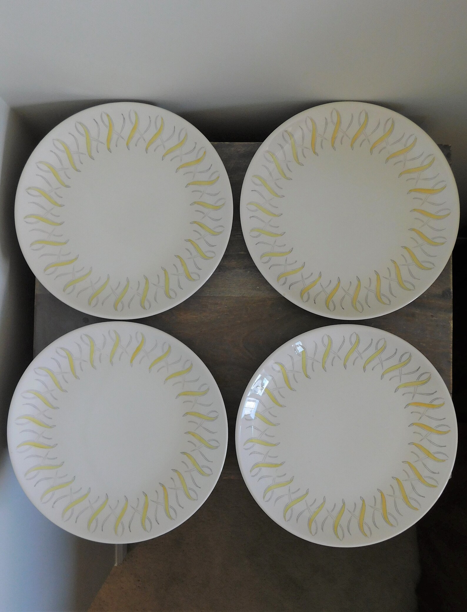 BILTONS ENGLAND Ironstone Mid Century Set of 4 Dinner Plates Etsy
