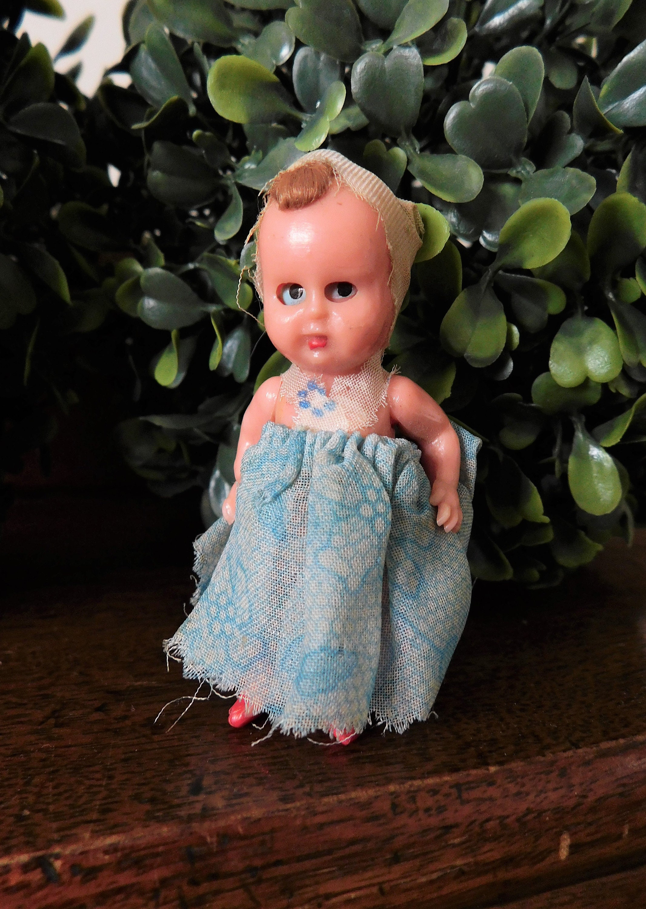 Vintage Celluloid Plastic Mini Baby Doll Open Close Eyes | Etsy