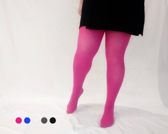 Plus Size Opaque Tights Plus Size Clothing Tights for Women Etsy
