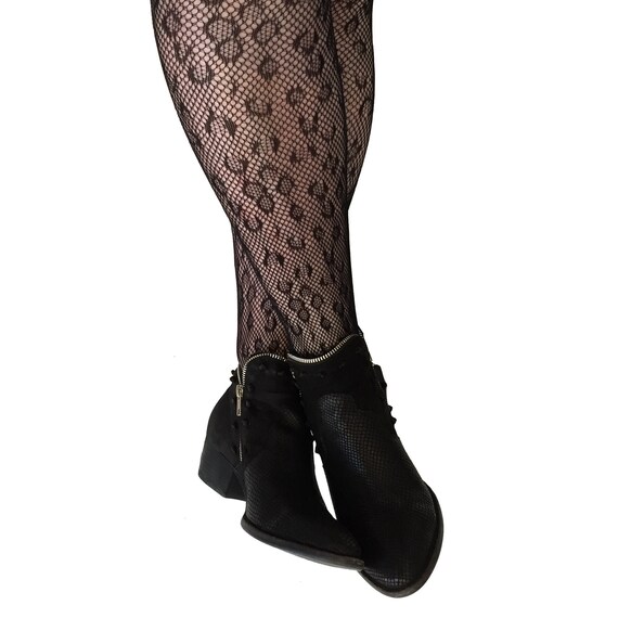 leopard print fishnet tights