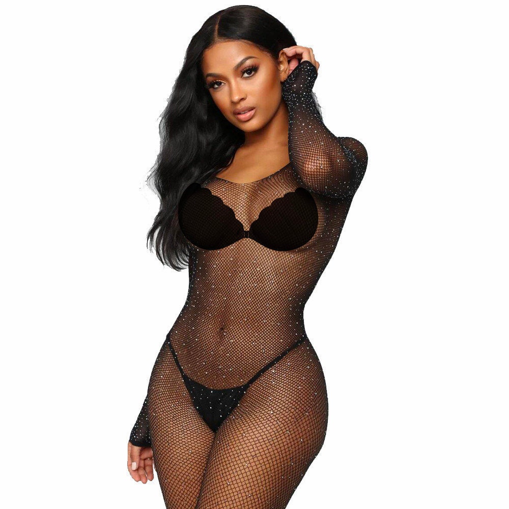 Rhinestone Bodysuit Crystal Bodysuit 
