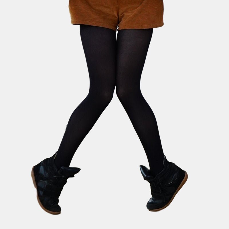 light grey opaque tights
