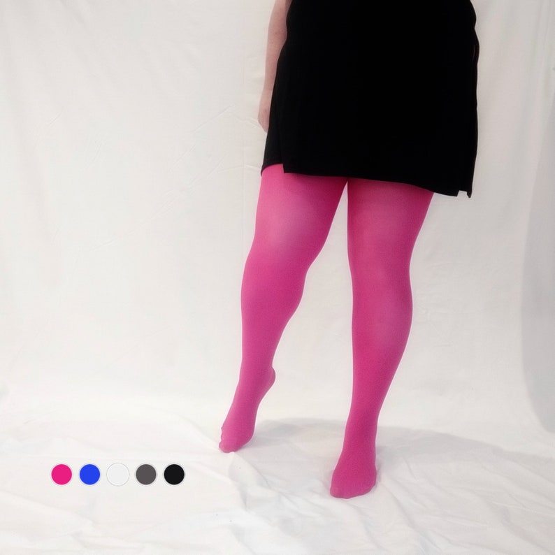 Plus Size Opaque Tights Plus Size Clothing Tights for Women Etsy