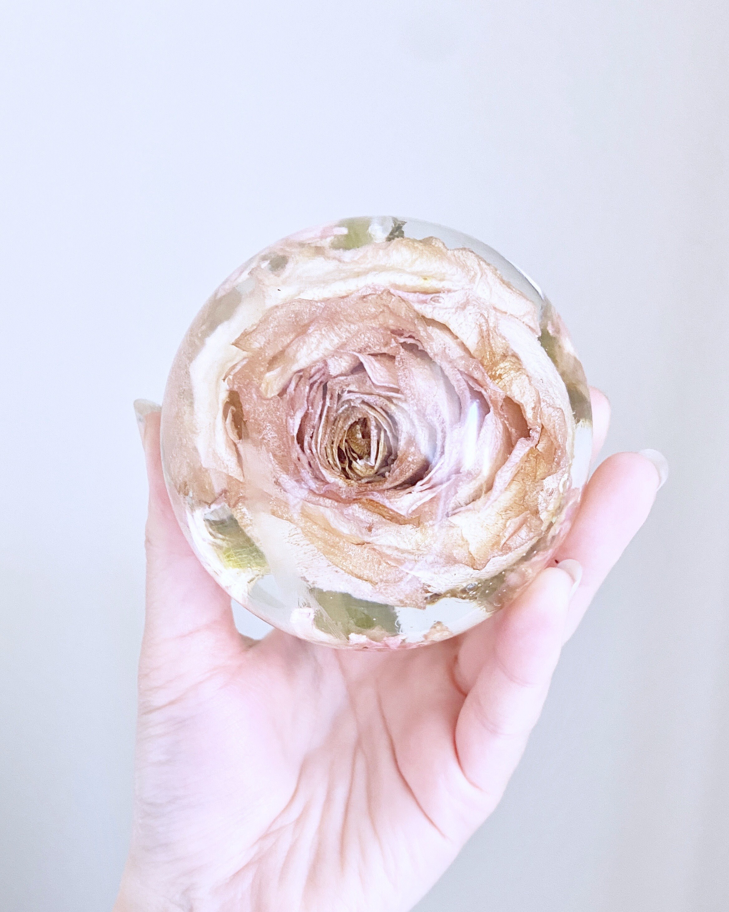 Custom Flower Preservation Sphere Resin Flower Preservation Etsy