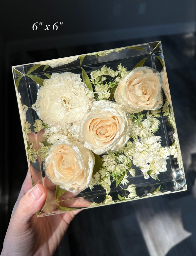 Wedding Bouquet Preservation Wedding Flower Preservation, Flower Preservation, Bouquet Preservation, Preserve Wedding Bouquet in Resin image 1