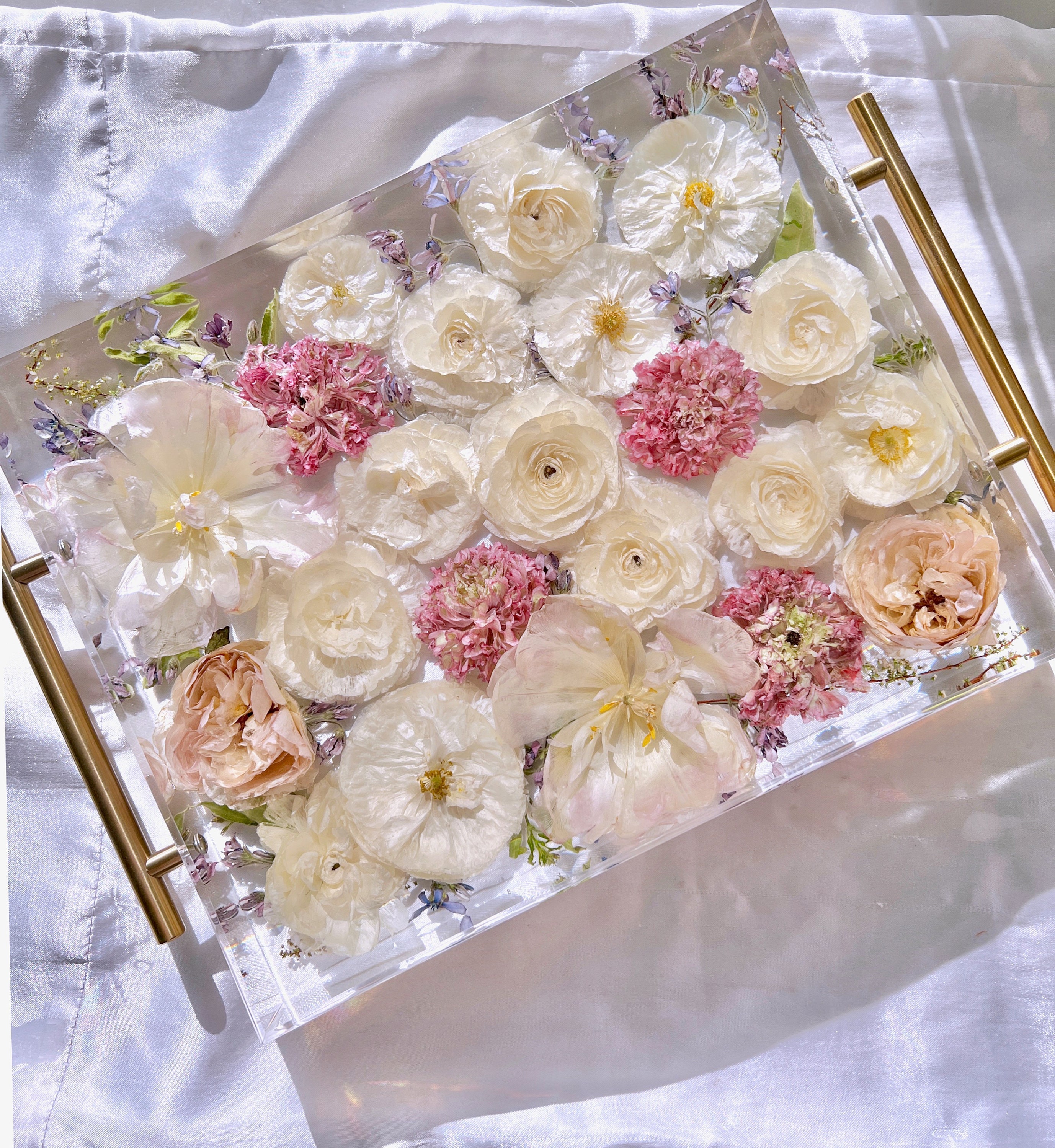 Custom Wedding Bouquet Preservation Tray Resin Flower Tray Etsy