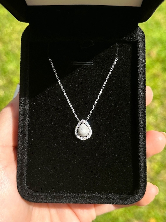 Custom Cremation Necklace Cremated Remains Jewelry Cremated Ashes Necklace Grief Healing Memorial Art Prayer Necklace Gift for Mourning Etsy