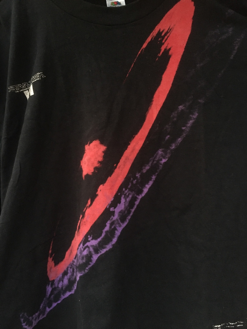Vintage 1991 rare Star Trek Galaxy Overprinted movie t-shirt XL