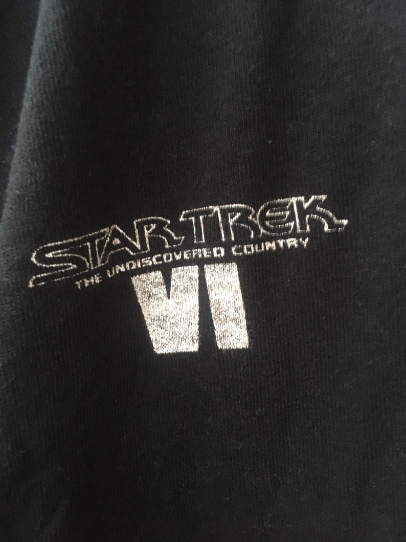 Vintage 1991 rare Star Trek Galaxy Overprinted movie t-shirt XL