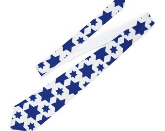 Corbata de estrella de David, corbata de Magen David, corbata de bar mitzvá, regalo para papá judío, corbata de estrella judía, regalos judaicos, regalo de boda judía para él