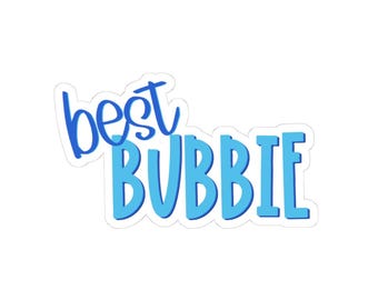 Jewish Bubbe Kiss-Cut Stickers, Best Bubbe Gift Sticker, Jewish Mom Sticker, Judaica Sticker, Hebrew Sticker