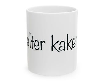 Yiddish mug, Alter kaker, Jewish dad mug, Hebrew mug, Ceramic Mug Jewish dad,