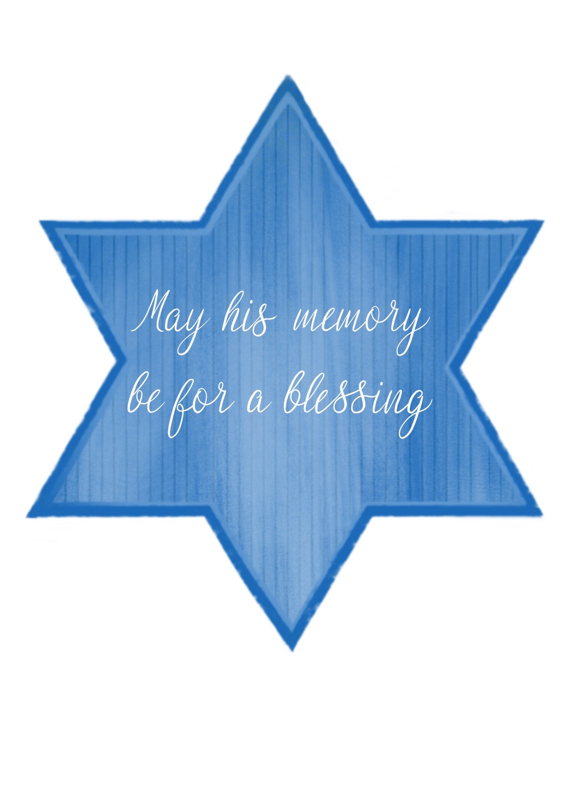 May his memory be for a blessing Etsy