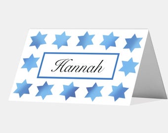 Personalisierte Passah-Namenskarten, personalisierte Tischkarten, Pessach-Namenskarten, anpassbare Namenskarten, Pessach-Dekor