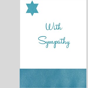 With Sympathy (teal)