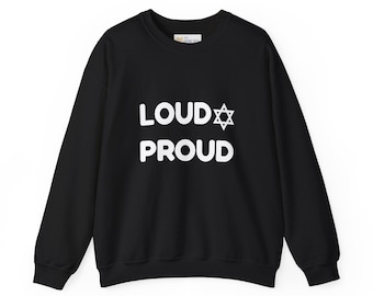 Jüdischer Stolz Sweatshirt, Chanukka Geschenk, Feiertagsbekleidung, Herren Damen Pullover, Chanukka Kleidung