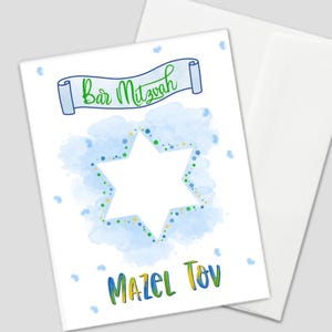 Tarjeta de Bar Mitzvah