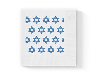 Rosh Hashanah Tischdekoration, Jüdisches Neujahr Papierservietten, Magen David Servietten, Einweg Servietten