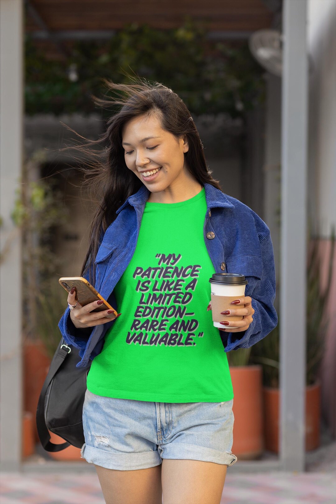 'Patience Empty' Funny Slogan T-Shirt – Sarcastic Joke Tee For Men, Women, Kids