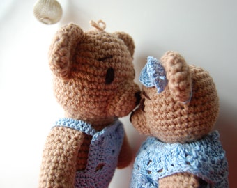 Knitted Teddy Wonder Bears FAMILY Bear Parents + Baby Shower Exclusive Toy By Mum Handicraft Lovely Gift Collection