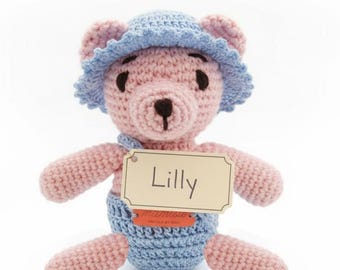 Custom Knitted Teddy Bear – Newborn Gift, Wool Baby Toy