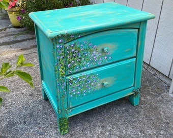 Out of Stock! Nightstand, Shabby Chic End table, Nightstand, French Side Table, French provincial Bed Side table, Old English/ Greek Door