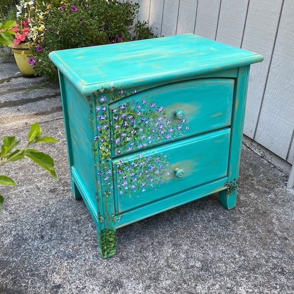 Out of Stock! Nightstand, Shabby Chic End table, Nightstand, French Side Table, French provincial Bed Side table, Old English/ Greek Door