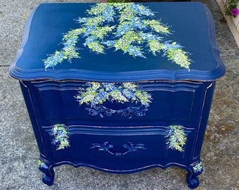 OUT OF STOCK! Shabby Chic End table, Nightstand, French Country Style, French provincial Style, Night stand with 2 drawers, Gift For Mom