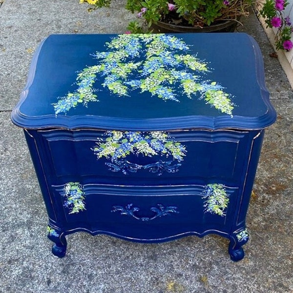 OUT OF STOCK! Shabby Chic End table, Nightstand, French Country Style, French provincial Style, Night stand with 2 drawers, Gift For Mom