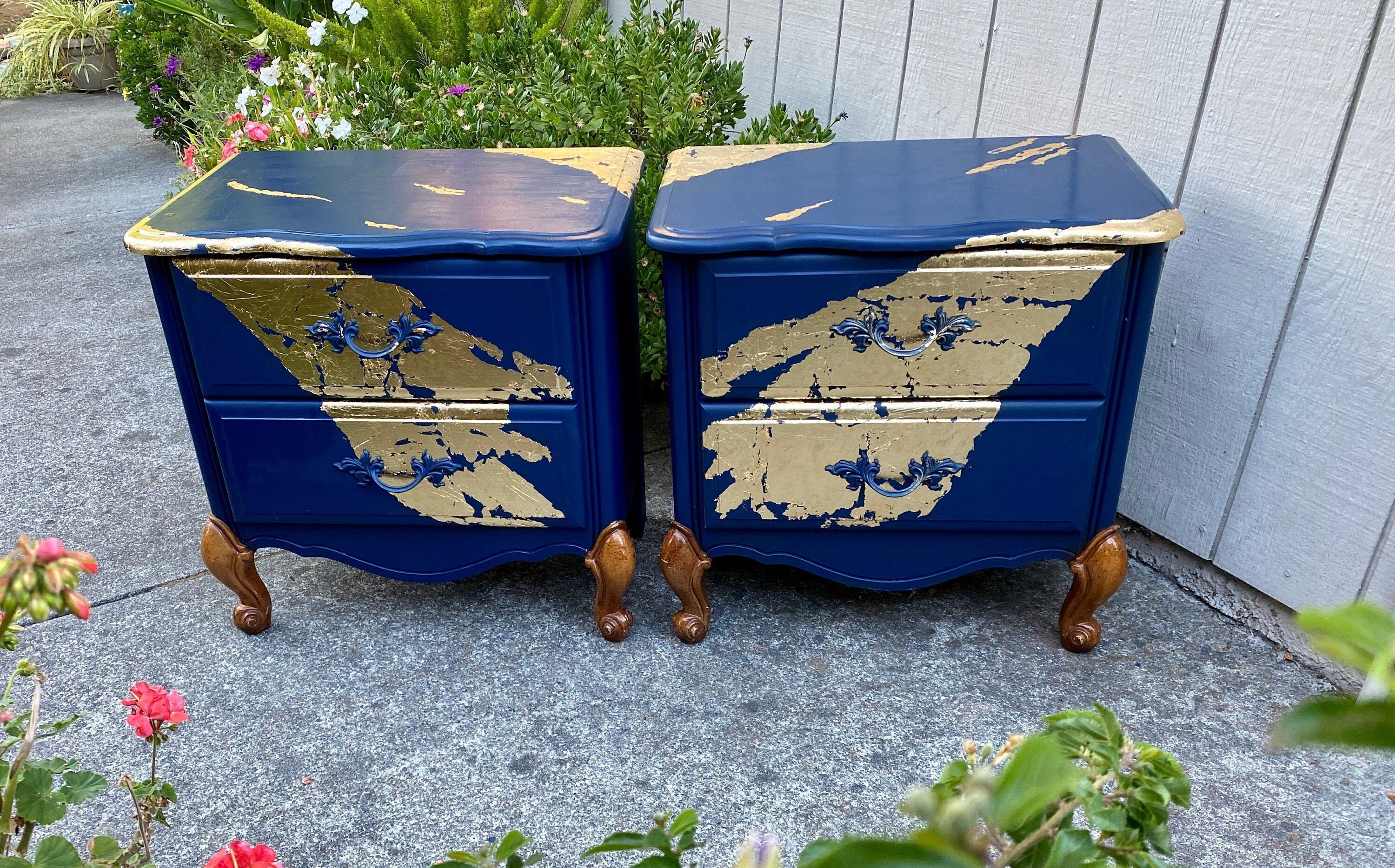 SOLD OUT! Nightstands Pair, Vintage End Table, Bedside Table With ...