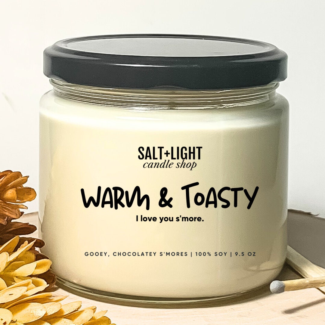Warm & Toasty/ Fluffy Whipped Soap/ Cream Body Wash/ Christmas Soap/  Toasted Marshmallow Scented With Mitten Soap/ 4 Oz Jar 