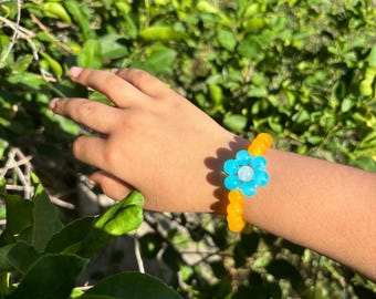 Handmade Dora the Explorer Smooth Round Crystal Bracelet