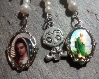 Baby pin Virgin of Guadalupe & San Judas Thaddeus