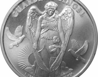 2017 1 Troy Oz .999 Fine Niue Guardian Angel Silver Coin in