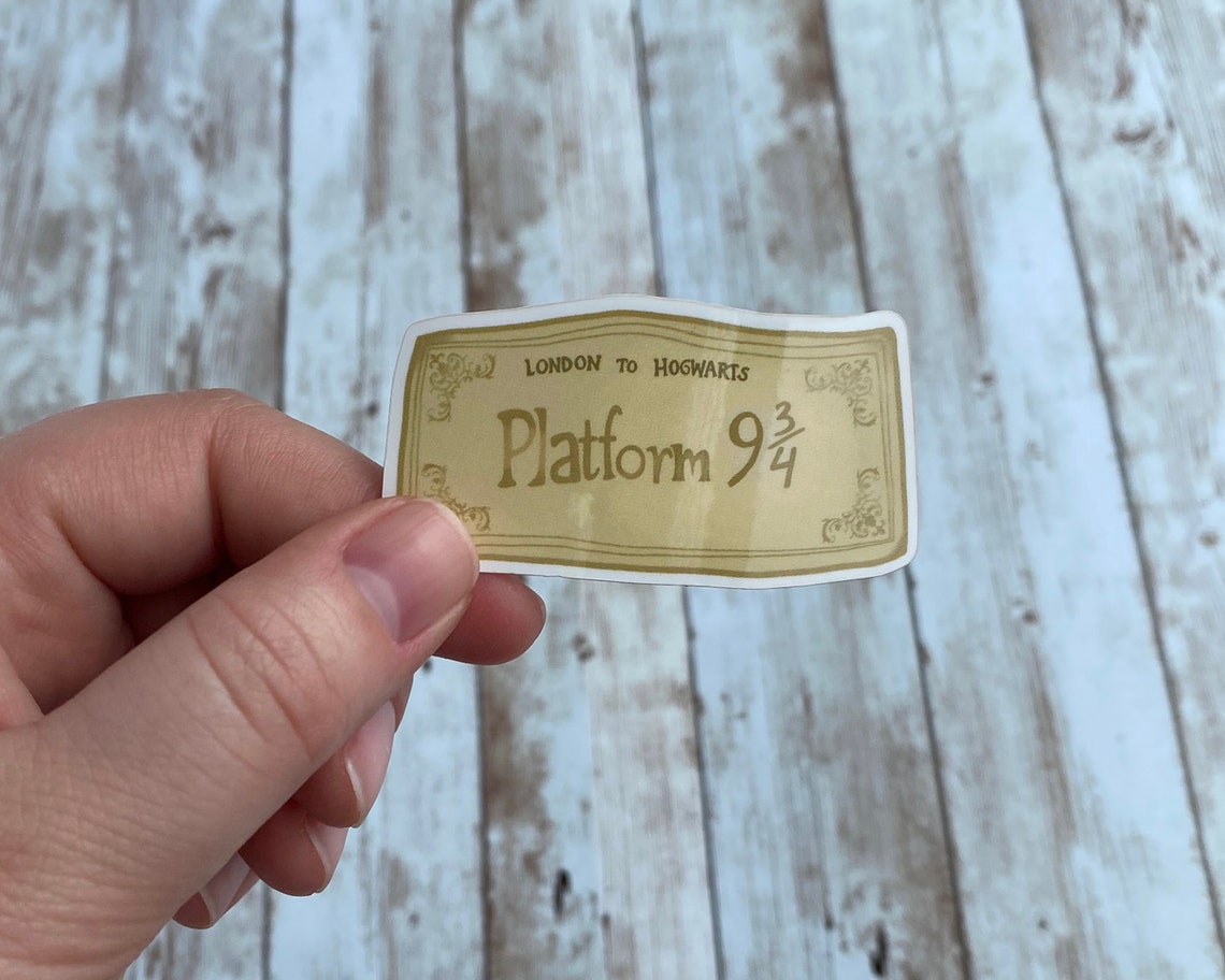 Hogwarts Express Platform 9 3/4 Ticket Decal Harry Potter | Etsy