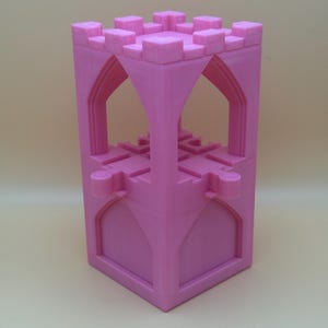 3D Printed Wooden Train Piece | Castle Tower | Second Story Intersection | Gothic Theme