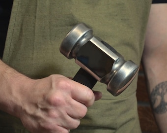 Rounding Hammer for Blacksmith – Hand-Forged Steel Head – Ash Handle