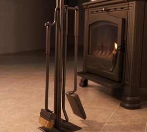 Tisonnier De Cheminée En Acier - Outil Multifonction Pour Foyer, Barbecue - Longueur 33 Cm