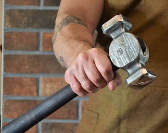 Blacksmith Hammer – Hand-Forged Rounding Hammer | AISI 1045 Steel Head & Ashwood Handle