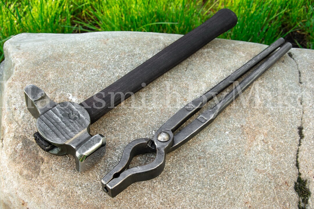 Cross Peen Hammer Blacksmith Universal Tongs Best Man Gift Etsy