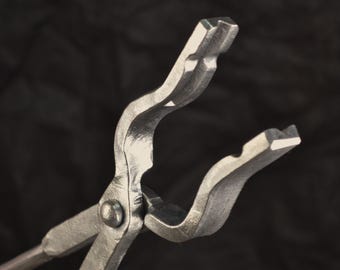 Blacksmith Tongs: Forged Steel, Precision Tool (Wolf Jaw)